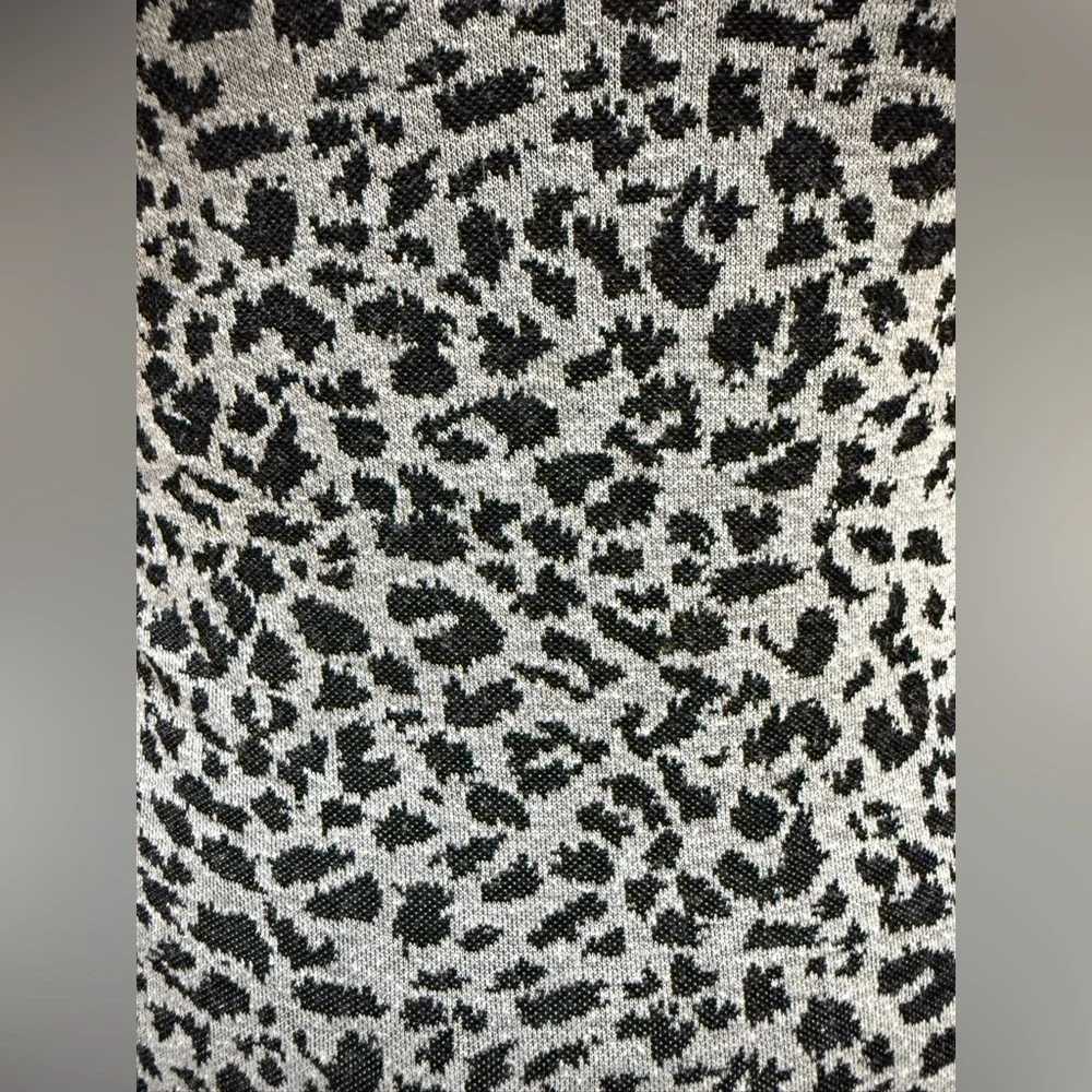 Charlotte Russe Leopard Print Bodycon Dress Size S – Long Sleeve, Back Zipper - Picture 2 of 8